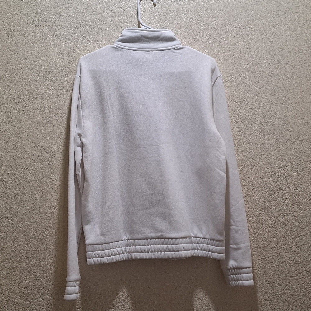 Fila White Quarter-Zip Sweatshirt - Picture 2 of 3